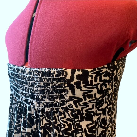 VELVET Black and white Strapless Mini Tube cotton Dress - size medium - Picture 4 of 13